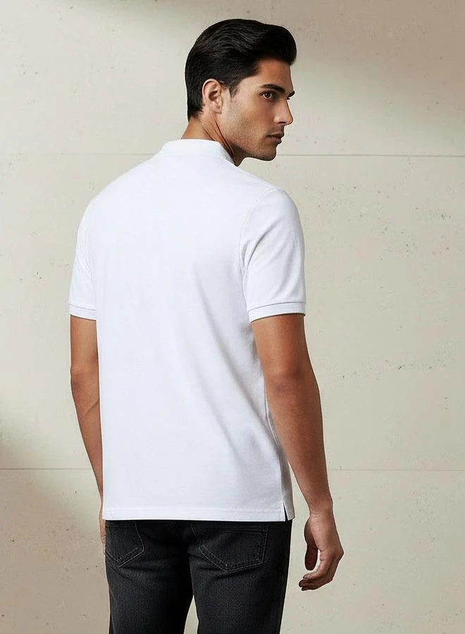 Splash FAV  Men Short Sleeves Textured Polo T-shirt for Men | Best Price UAE